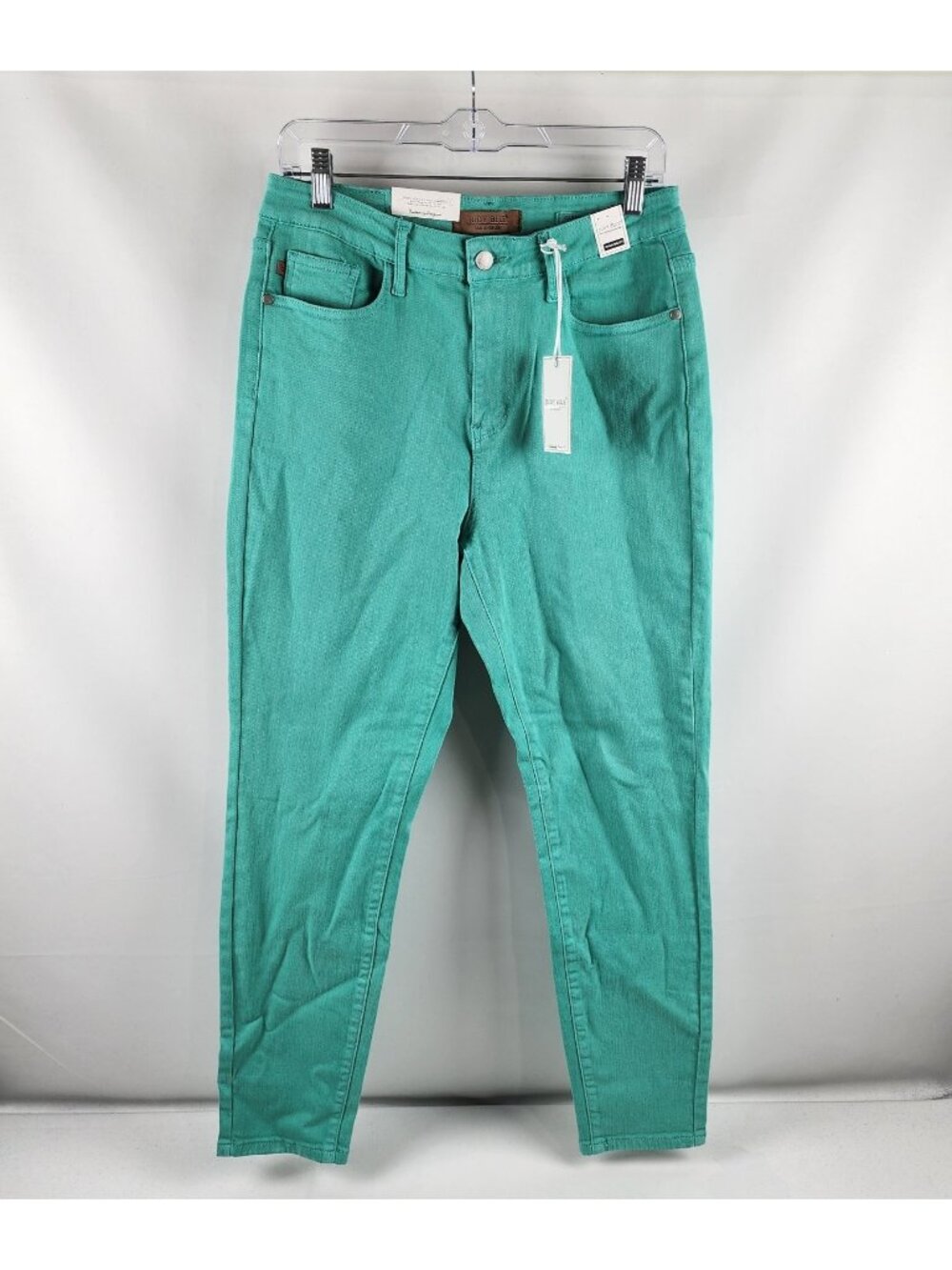 Judy Blue Jeans Womens 11/30 Turquoise Garment Dyed Slim Fit Denim (30x28) NWT